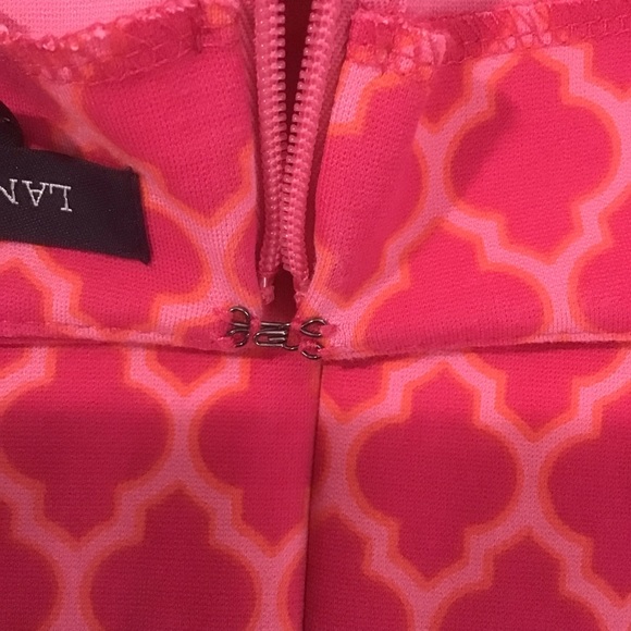 Lands’ End Ponte Sheath Pink Magenta Sleeveless Dress 2 Pockets, Size 16 - Picture 9 of 15